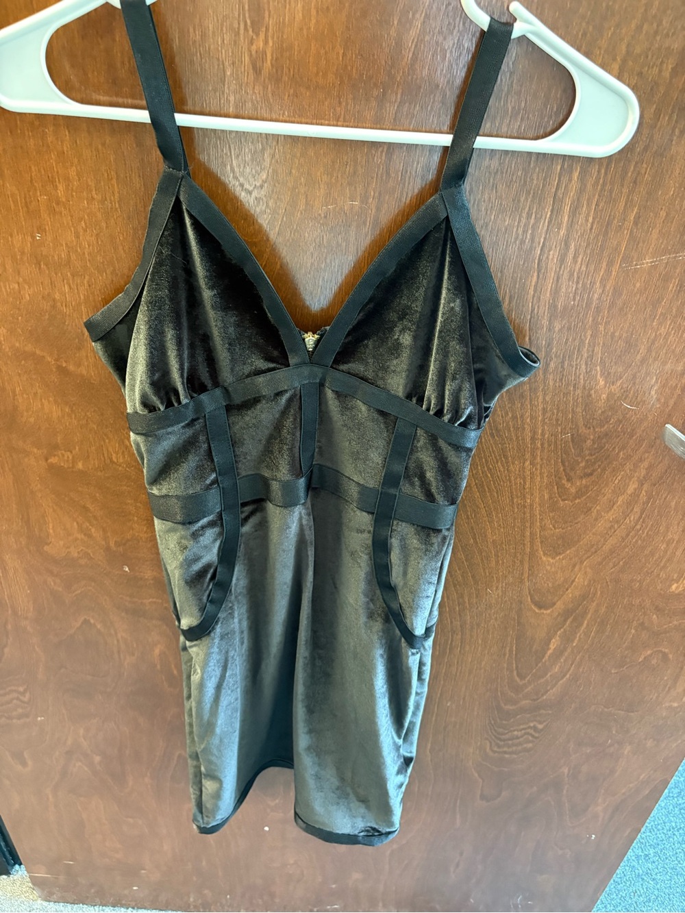 Guess Black Velvet Chemise Slip